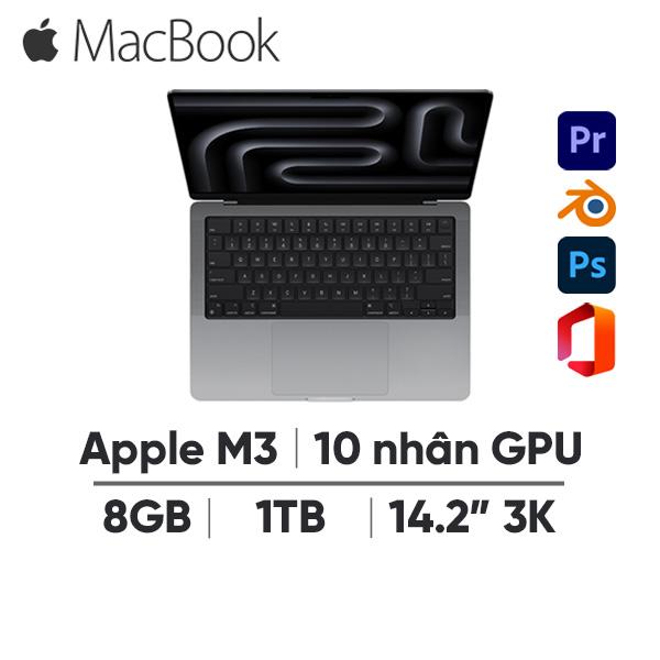 MacBook Pro M3 14 Inch (8GB/1TB) | Chính Hãng Apple Việt Nam