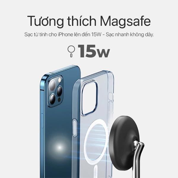 Đế Sạc Không Dây Mazer 2 in 1 15W Infinite Boost Mag DESK Trio Hybrid Chính Hãng