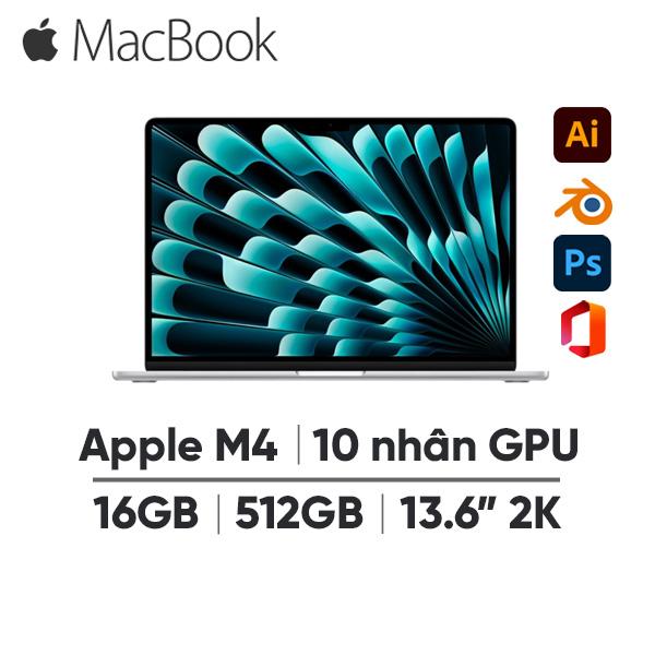 MacBook Air M4 13 Inch 10 CPU 10 GPU (16GB/512GB) | Chính Hãng Apple Việt Nam