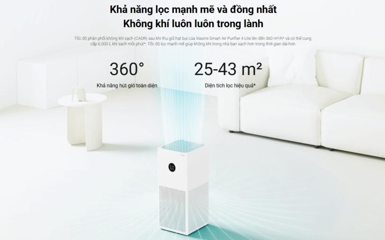Lọc không khí vượt trội với công nghệ ba lớp