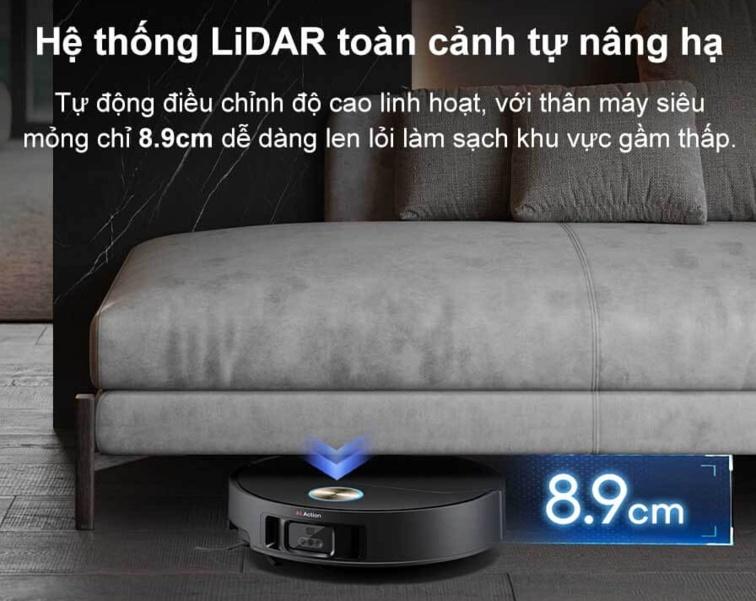 Hệ thống LiDAR toàn cảnh tự nâng hạ