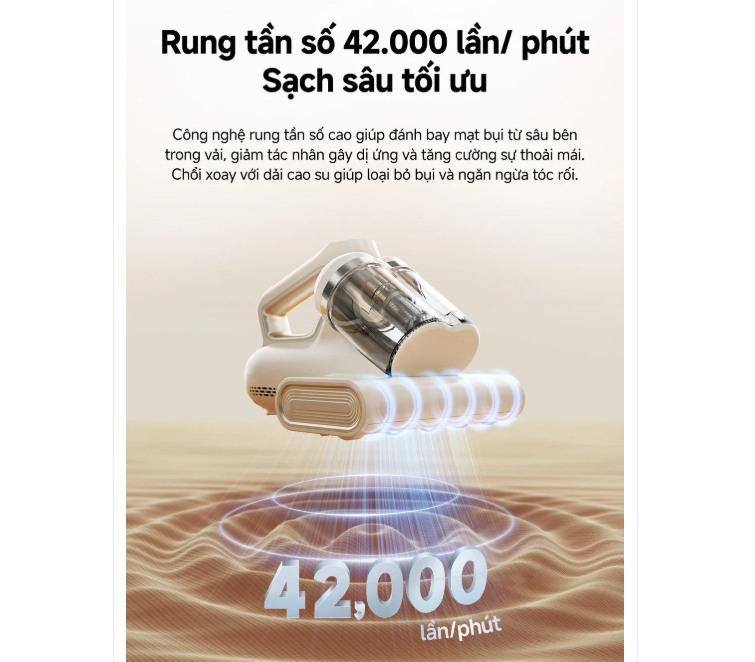 Lực hút mạnh mẽ với rung tần số cao