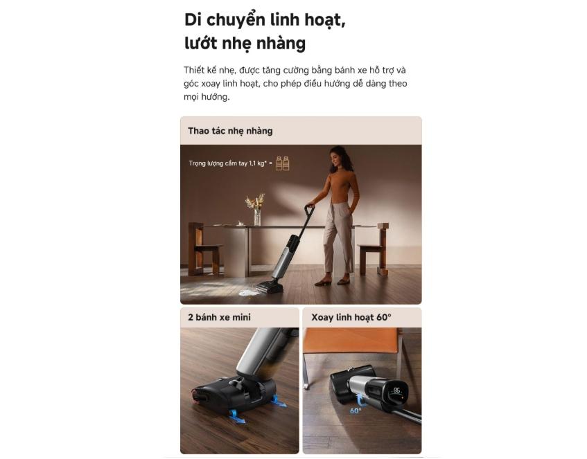 Thiết kế hiện đại, linh hoạt