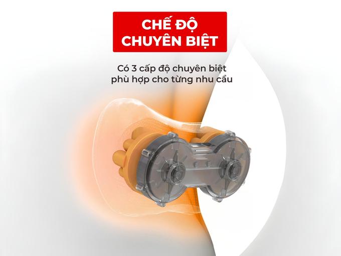 Đa dạng chế độ massage