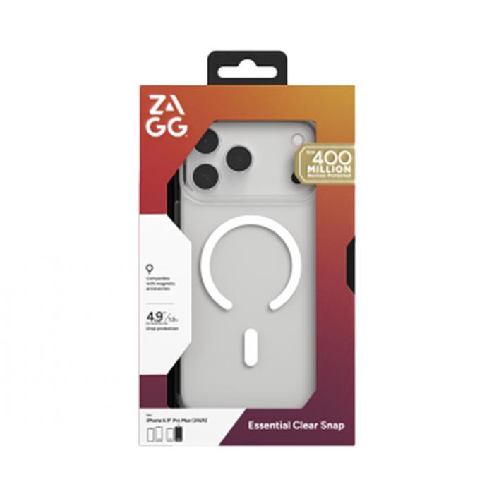 Ốp Lưng Magsafe ZAGG Trong Suốt ESNTL Hampton Snap Lite Cho iPhone 17 Series