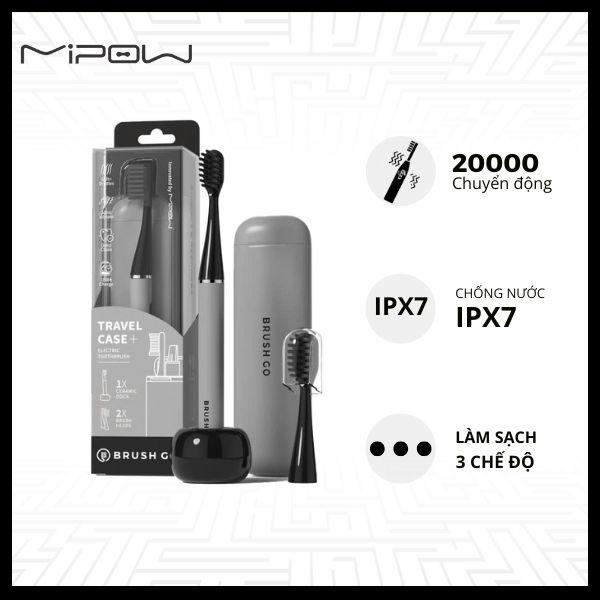 Bàn chải điện Mipow CI-900S-T Transparent Blister Packaging Chính Hãng (Đi kèm đế sạc Ceramic)