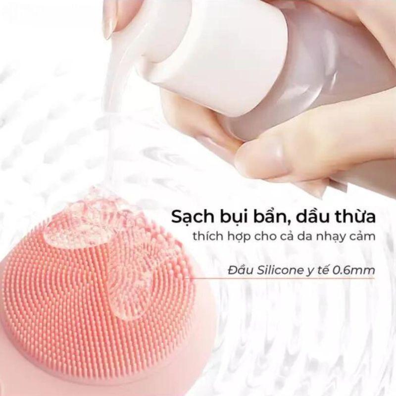 Máy rửa mặt massage tích hợp liệu pháp ánh sáng và nhiệt Halio 5 in 1 Chính Hãng