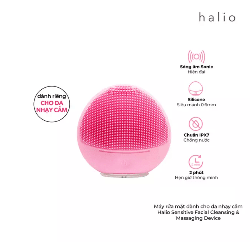 Máy rửa mặt Halio Sensitive Facial Cleansing & Massaging Chính Hãng