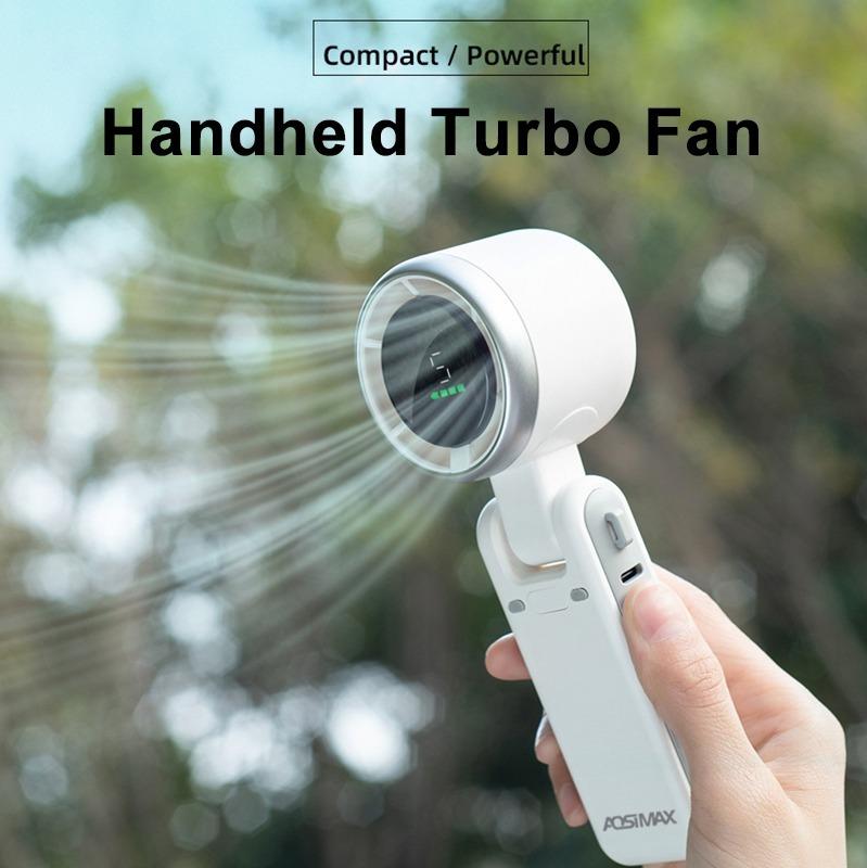 Quạt Mini Cầm Tay AOSIMAX Mini Foldable Turbo N607 3600mAh Chính Hãng