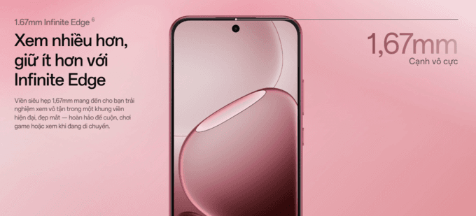 Màn hình AMOLED 120Hz sáng