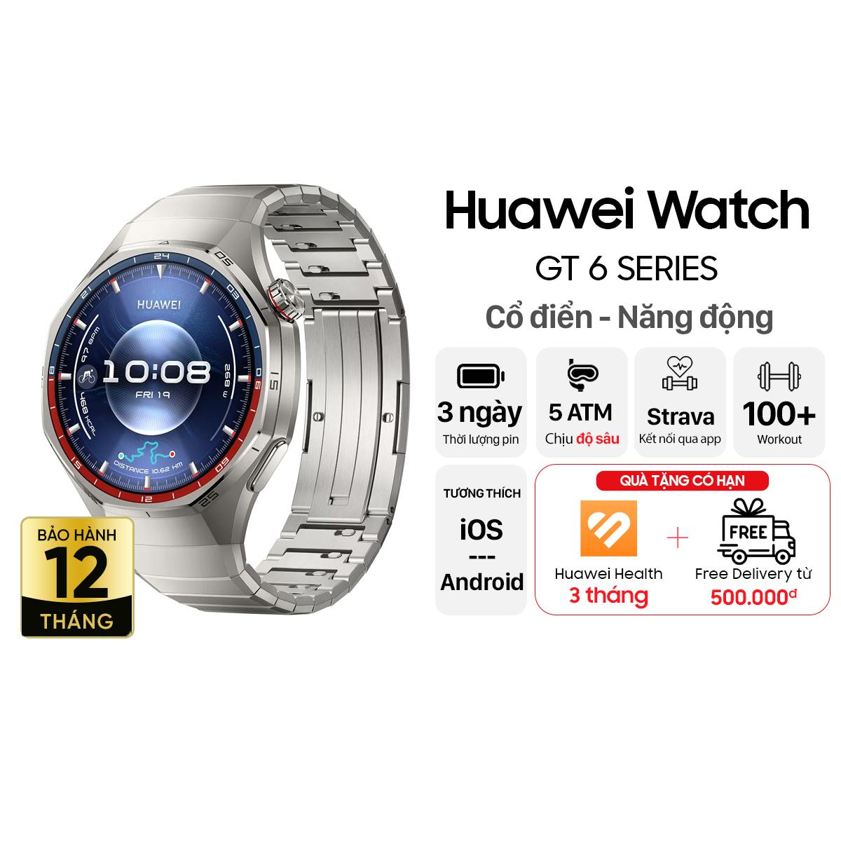 Đồng hồ thông minh Huawei Watch GT6 Pro 46mm - Dây Titan