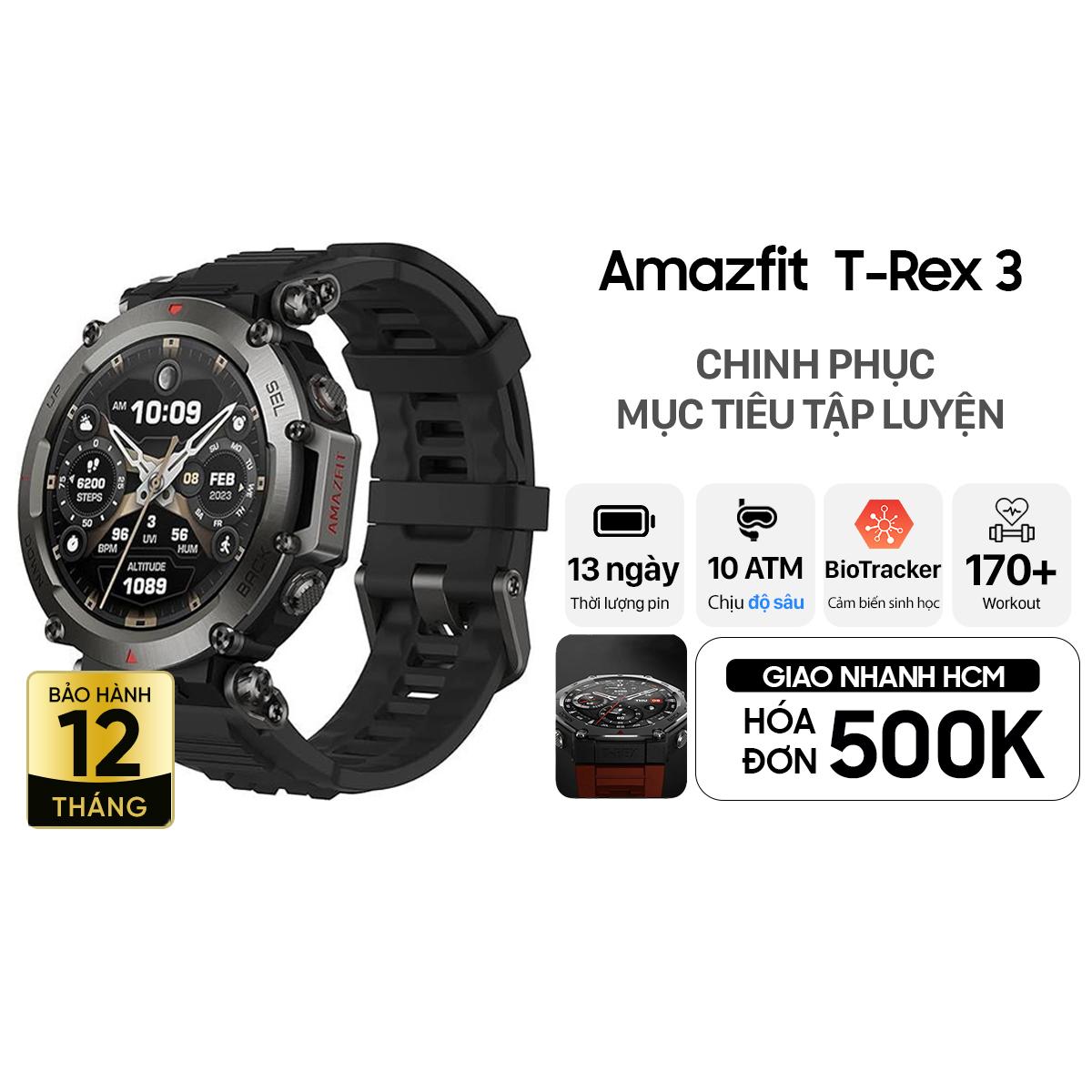 Đồng Hồ Thông Minh Amazfit T-Rex 3 47.1mm Chính Hãng