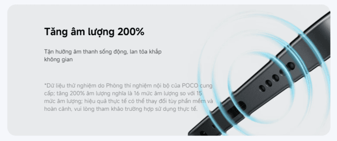 Âm lượng tăng gấp đôi