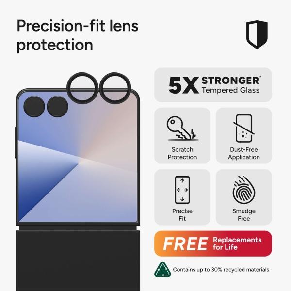 Viền Camera ZAGG InvisibleShield Glass Elite Samsung Galaxy Z Series