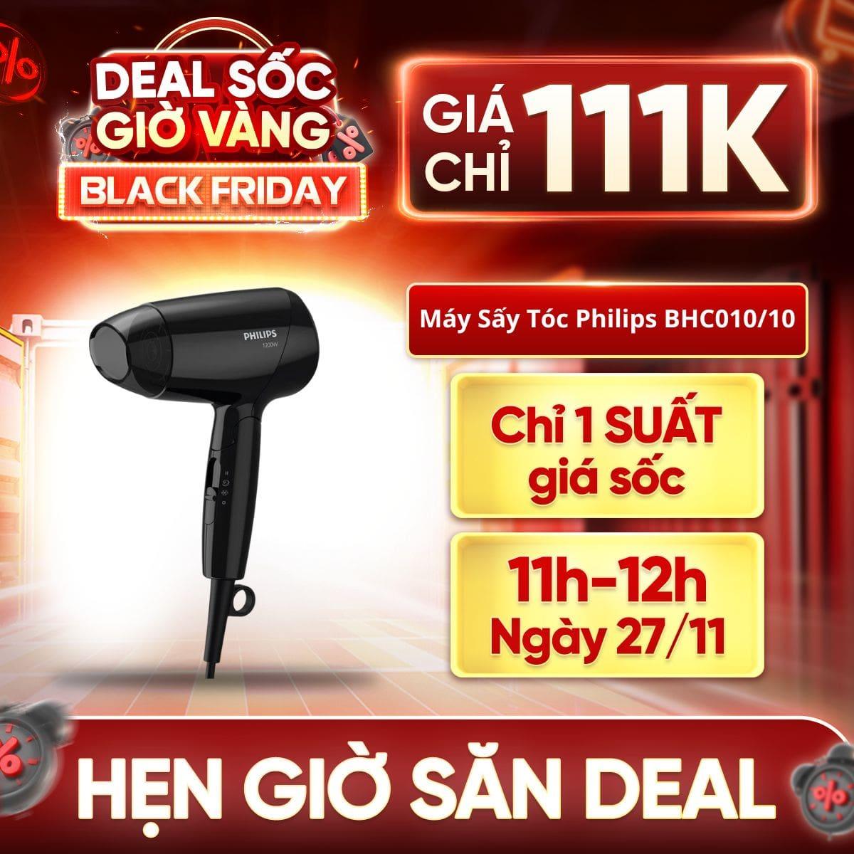 Máy Sấy Tóc Gấp Gọn Philips BHC010/10 Chính Hãng