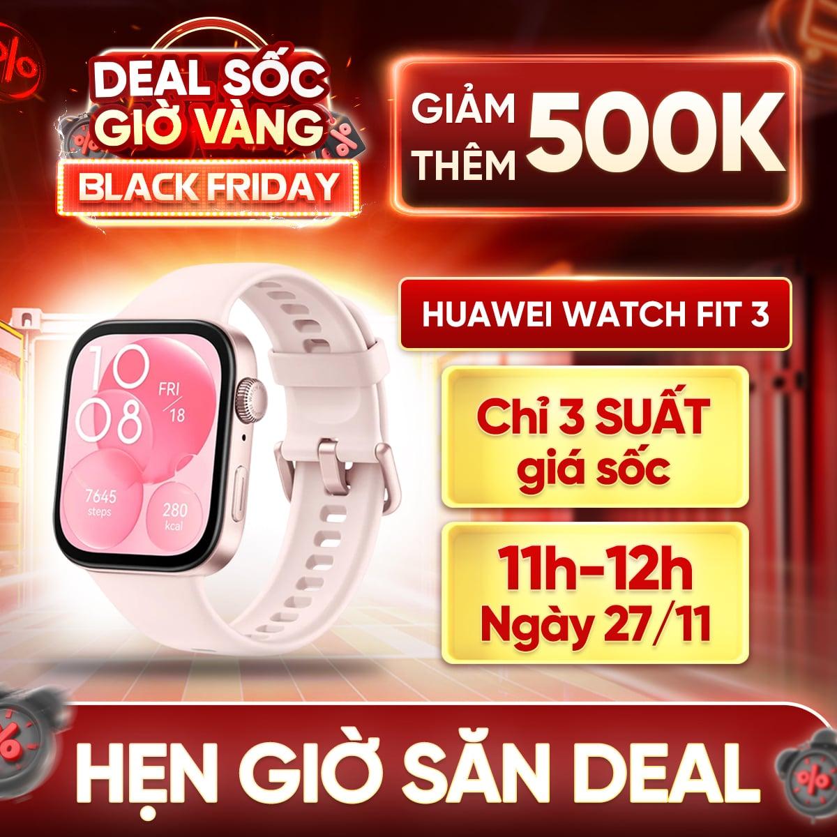 Đồng hồ thông minh Huawei Watch Fit 3 Chính Hãng