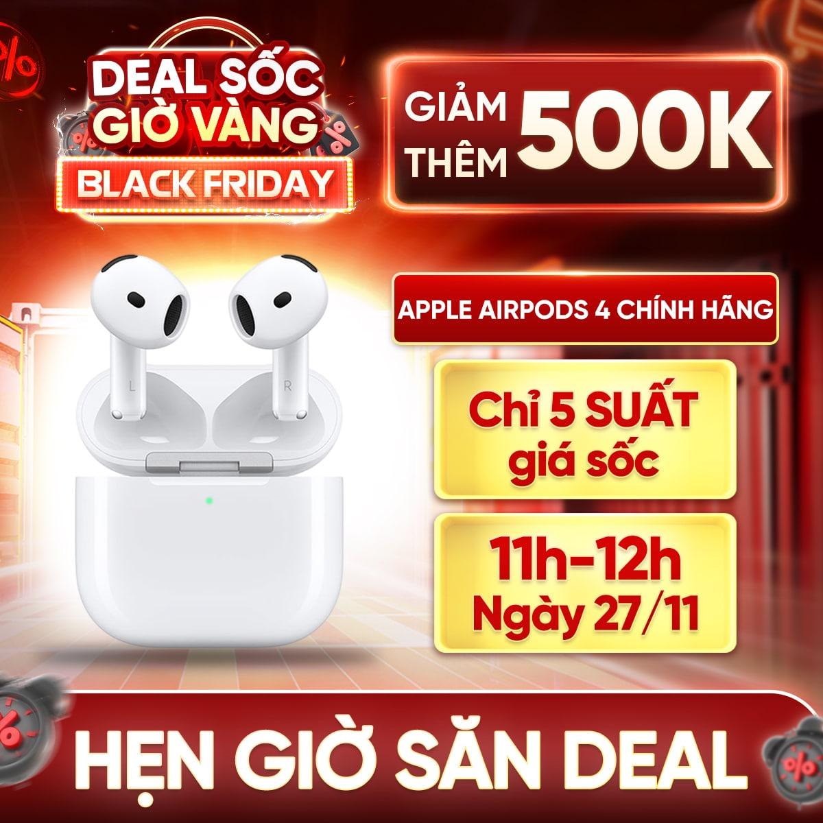 Tai nghe Apple AirPods 4 - Chính Hãng VN