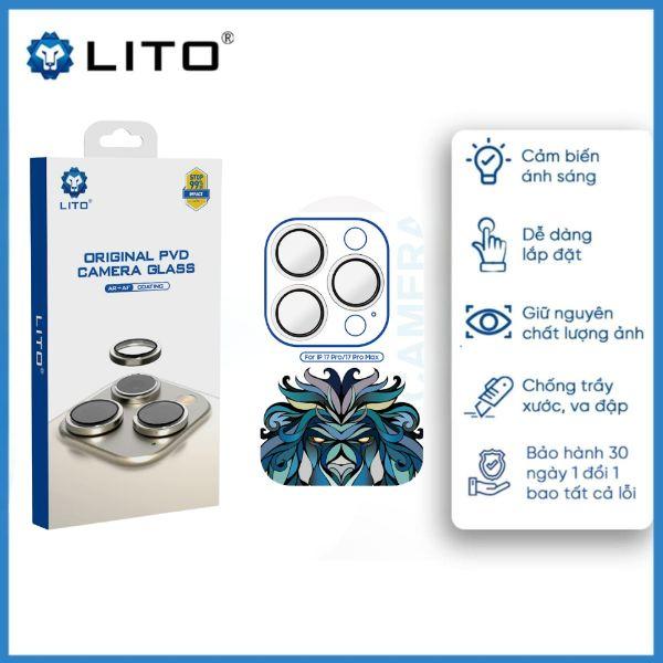 Miếng Dán Bảo Vệ Camera LITO Viền Kim Loại Màu Cao Cấp Cho iPhone 17 Pro|17 Pro Max