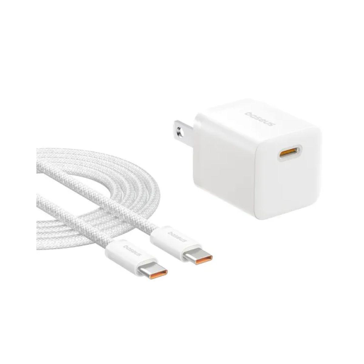 Bộ Sạc Kèm Cáp BASEUS GaN5 Mini Type-C To Type-C 25W