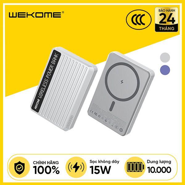 Pin Sạc Dự Phòng Không Dây WEKOME WP-81 10000mAh 20W