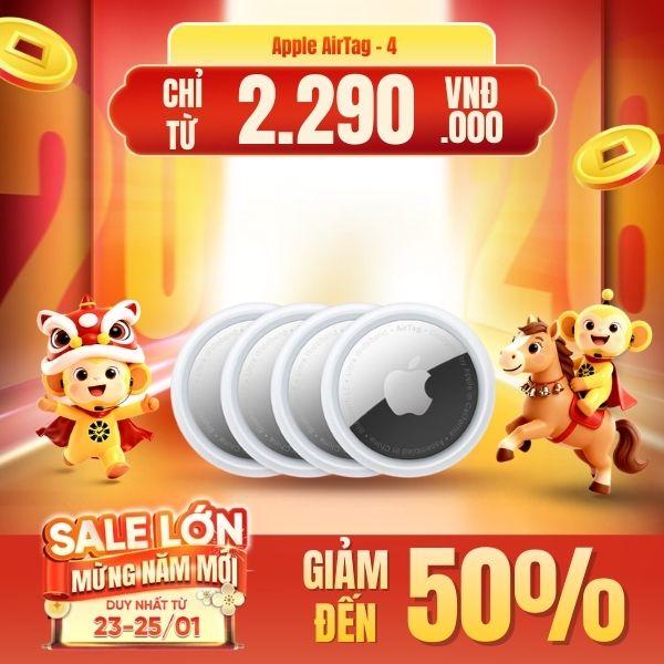 Thiết bị định vị thông minh Apple AirTag - 4 Pack Chính Hãng