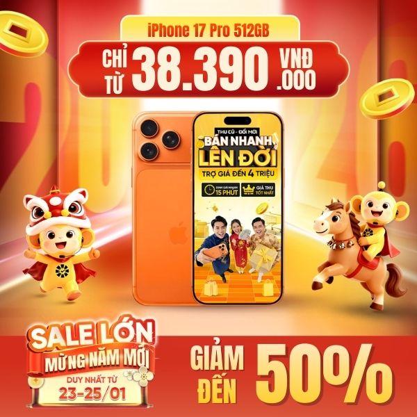 iPhone 17 Pro 512GB | Chính Hãng Apple Việt Nam