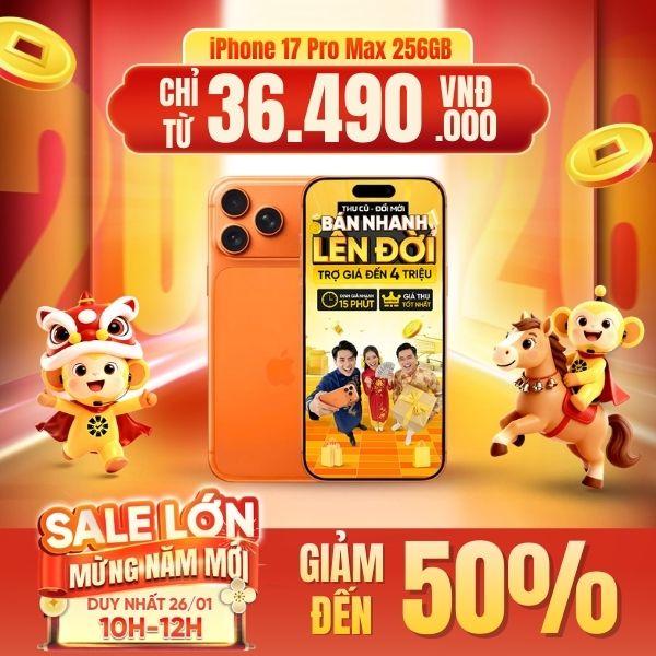 iPhone 17 Pro Max 256GB | Chính Hãng Apple Việt Nam