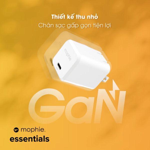 Củ Sạc Mophie Essentials 1C GaN 45W Chính Hãng