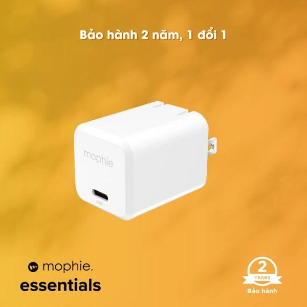 Củ Sạc Mophie Essentials 1C GaN 45W Chính Hãng