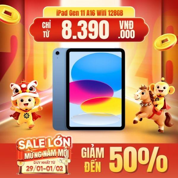 iPad Gen 11 A16 Wifi 128GB | Chính Hãng Apple Việt Nam
