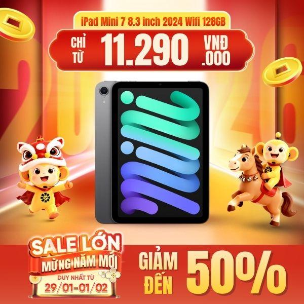 iPad Mini 7 8.3 inch 2024 Wifi 128GB | Chính Hãng Apple Việt Nam