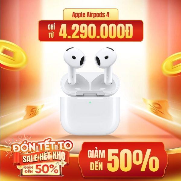 Tai nghe Apple AirPods 4 (Chống ồn chủ động) - Chính Hãng VN