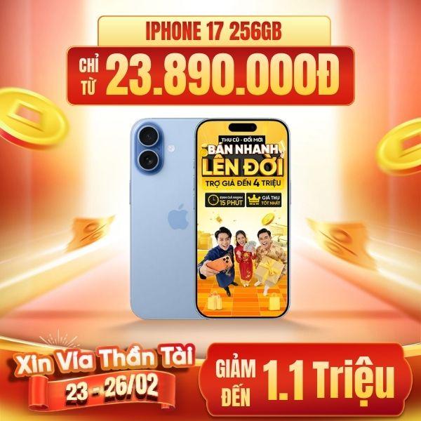 iPhone 17 256GB | Chính Hãng Apple Việt Nam