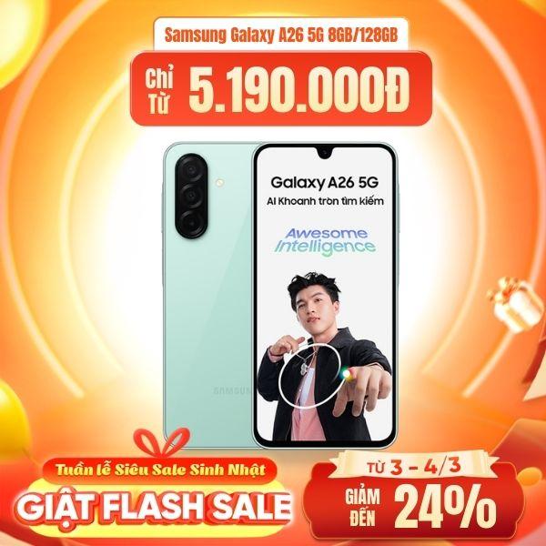 Samsung Galaxy A26 5G 8GB/128GB Chính Hãng