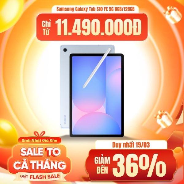 Samsung Galaxy Tab S10 FE 5G 8GB/128GB Chính Hãng