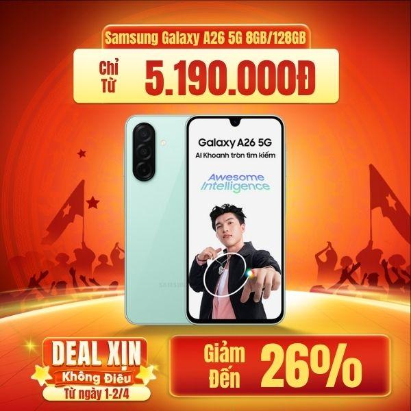 Samsung Galaxy A26 5G 8GB/128GB Chính Hãng - BHĐT