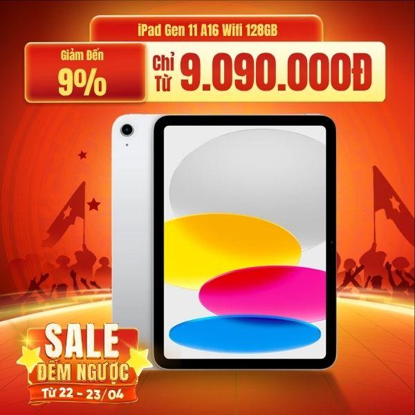 iPad Gen 11 A16 Wifi 128GB | Chính Hãng Apple Việt Nam