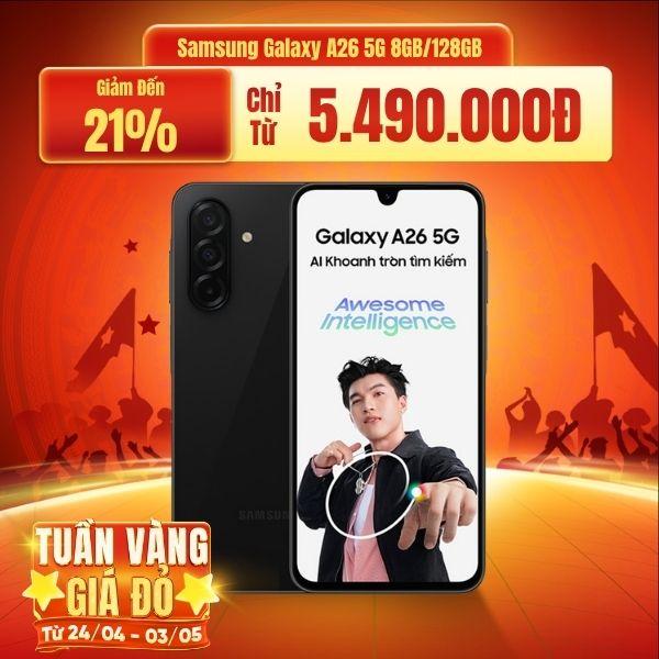 Samsung Galaxy A26 5G 8GB/128GB Chính Hãng - BHĐT