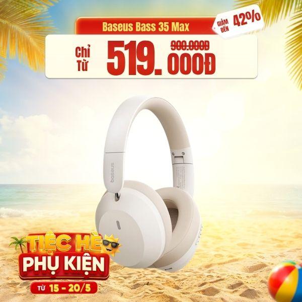 Tai Nghe Bluetooth Chụp Tai Baseus Bass 35 Max