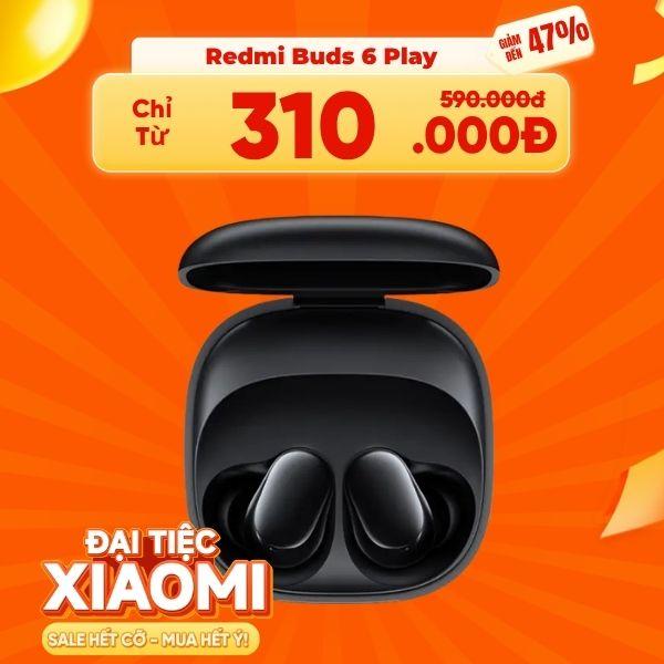 Tai Nghe Bluetooth True Wireless Xiaomi Redmi Buds 6 Play Chính Hãng
