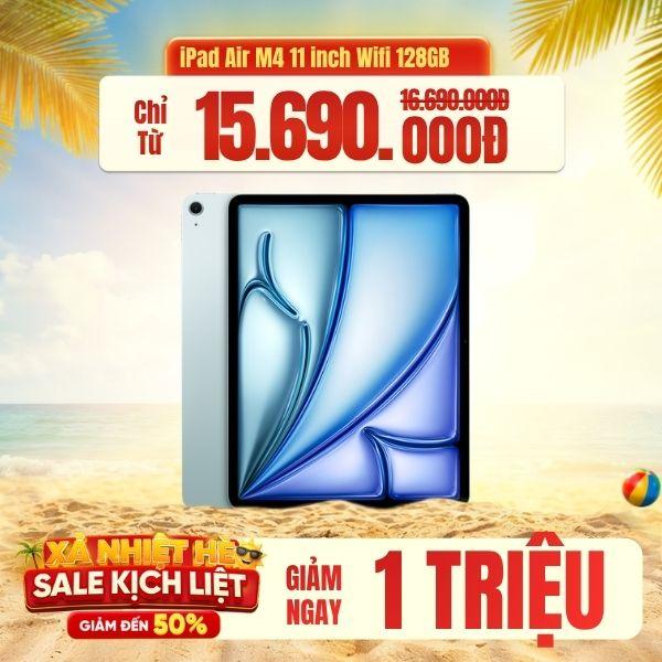 iPad Air M4 11 inch 2026 Wifi 128GB | Chính Hãng Apple Việt Nam