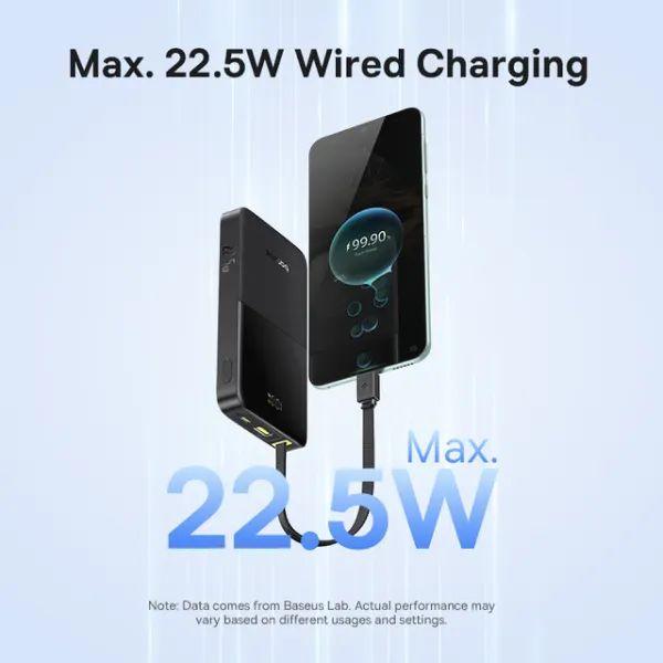 Pin Sạc Dự Phòng Baseus Enerfill FC51 Bipow 2 Pro 10.000mAh 22.5W Kèm Cáp Type-C