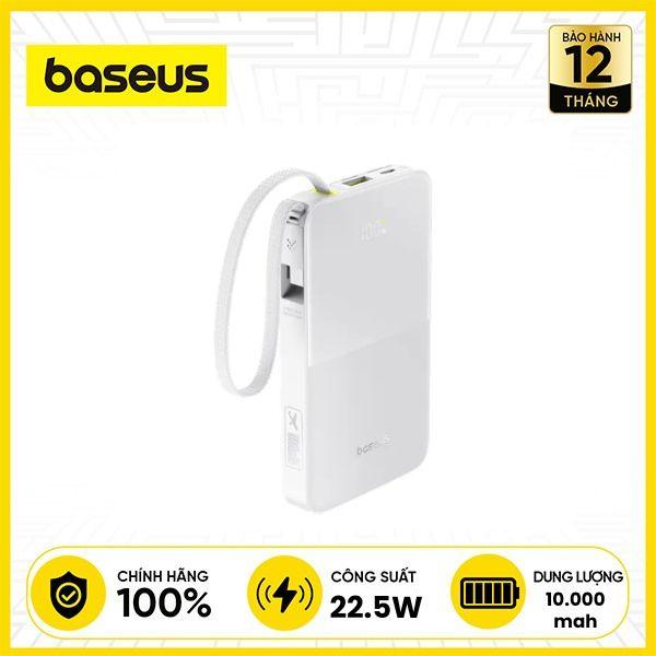 Pin Sạc Dự Phòng Baseus Enerfill FC51 Bipow 2 Pro 10.000mAh 22.5W Kèm Cáp Type-C