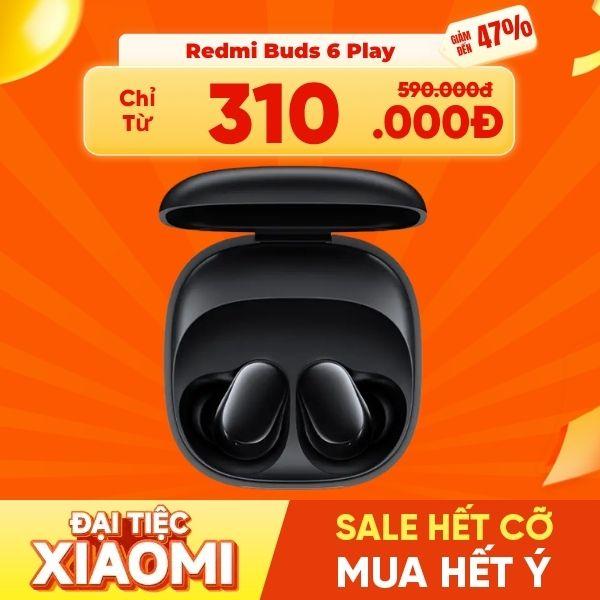 Tai Nghe Bluetooth True Wireless Xiaomi Redmi Buds 6 Play Chính Hãng