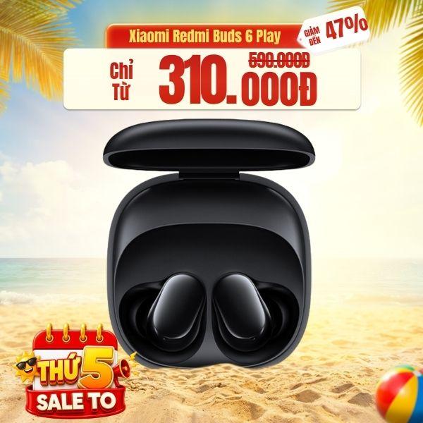 Tai Nghe Bluetooth True Wireless Xiaomi Redmi Buds 6 Play Chính Hãng