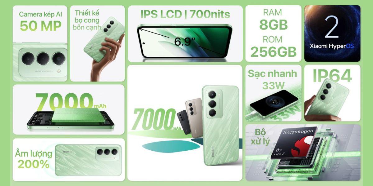 Xiaomi Redmi 15 5G 8GB/256GB Chính Hãng