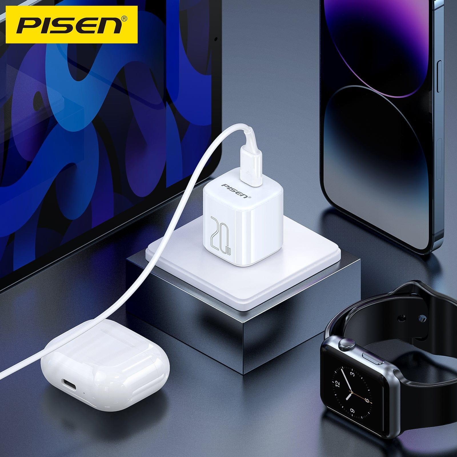 Củ Sạc Pisen Quick Mr White USB-C 20W Chính Hãng