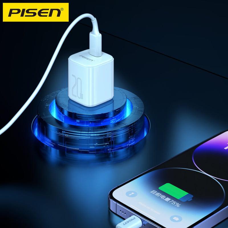 Củ Sạc Pisen Quick Mr White USB-C 20W Chính Hãng