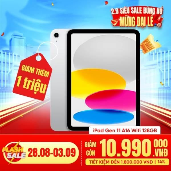 iPad Gen 11 A16 Wifi 128GB | Chính Hãng Apple Việt Nam