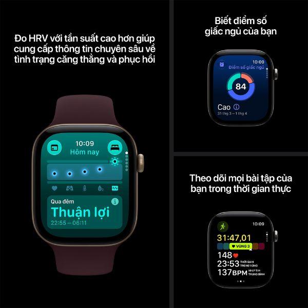 Apple Watch Series 12 46mm GPS + Cellular Viền Titan Dây Milan Chính Hãng Apple Việt Nam
